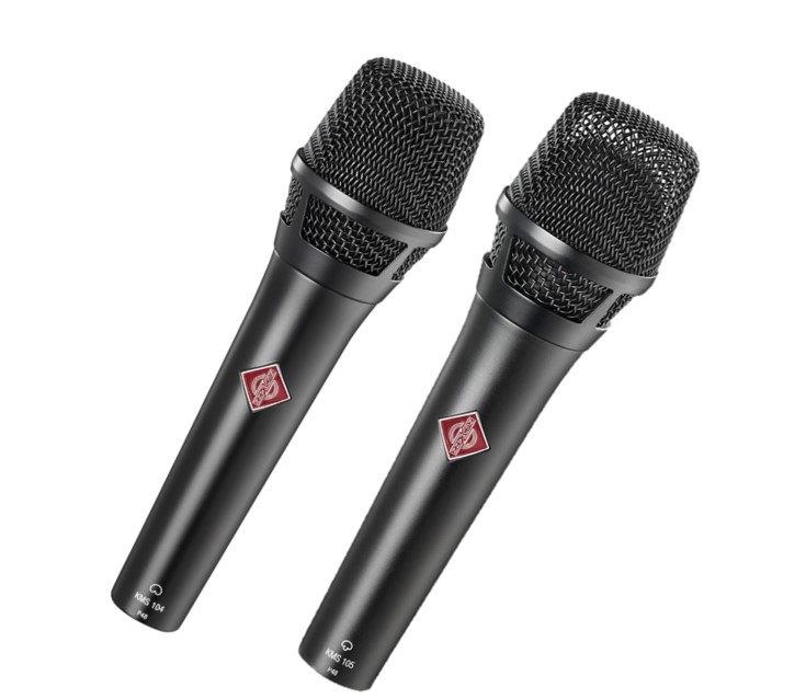 Neumann KMS104 and Neumann KMS105 side by side